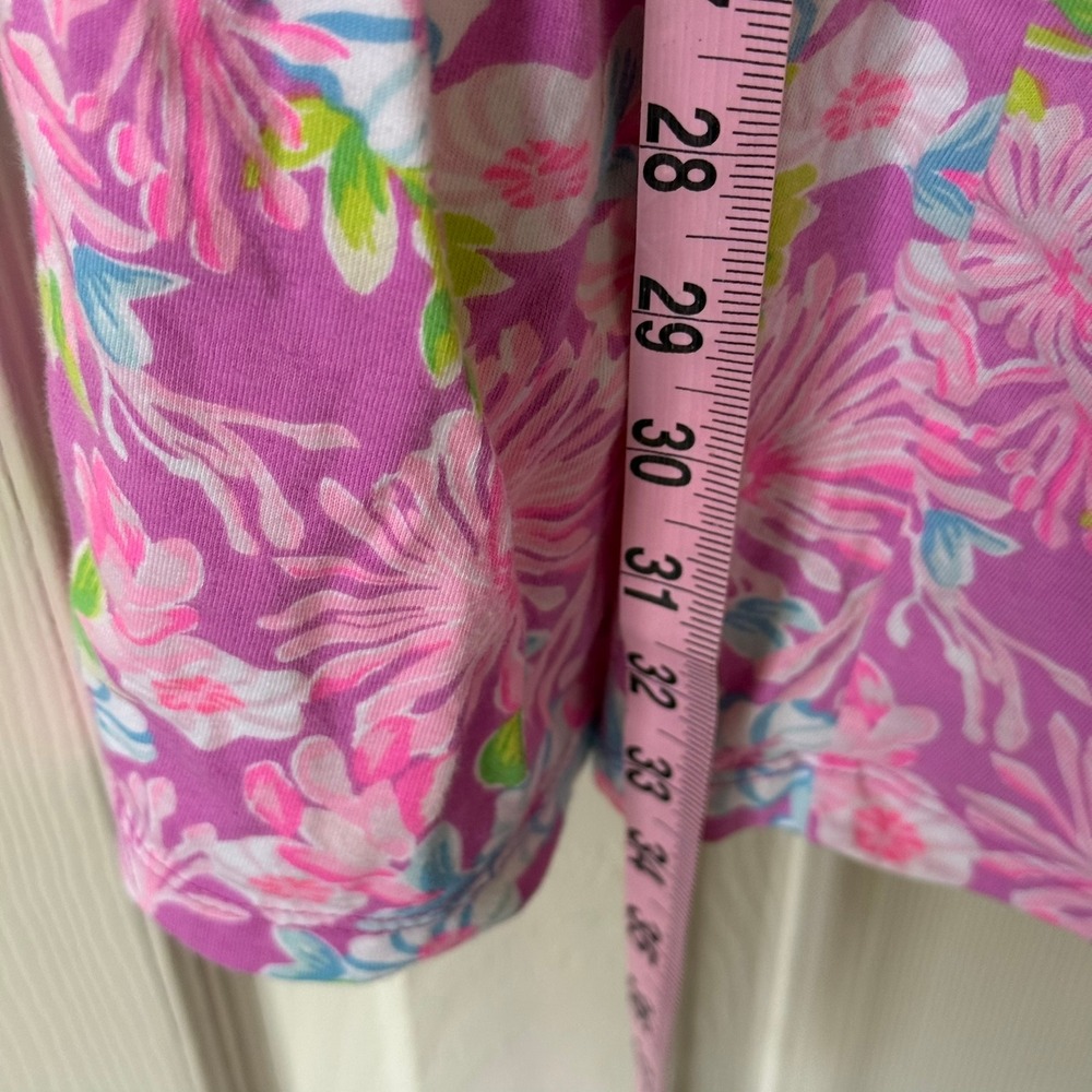 Lilly Pulitzer Jodee Dress Amethyst Moms the Word XS Flare Tiered Swing Dress - Picture 4 of 6